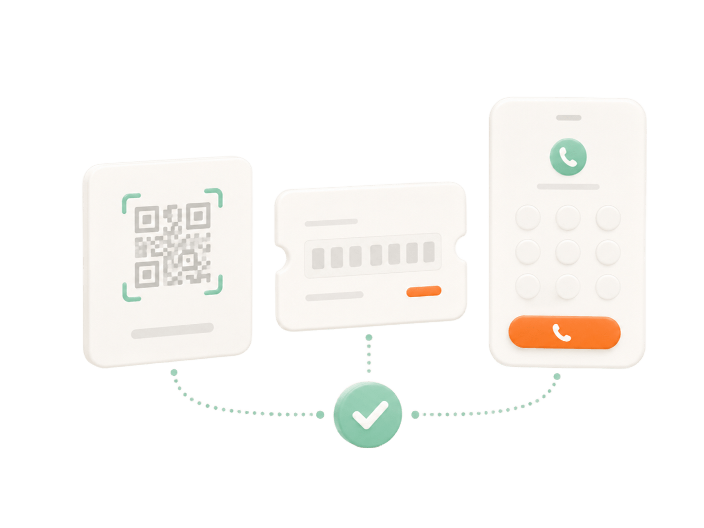 QR、序號、電話三種報到方式